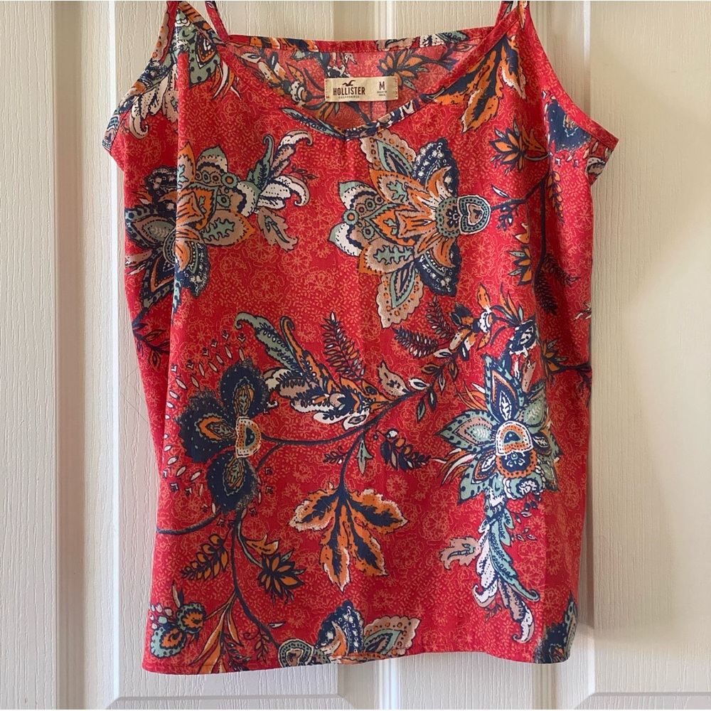 Hollister floral patterned tank top